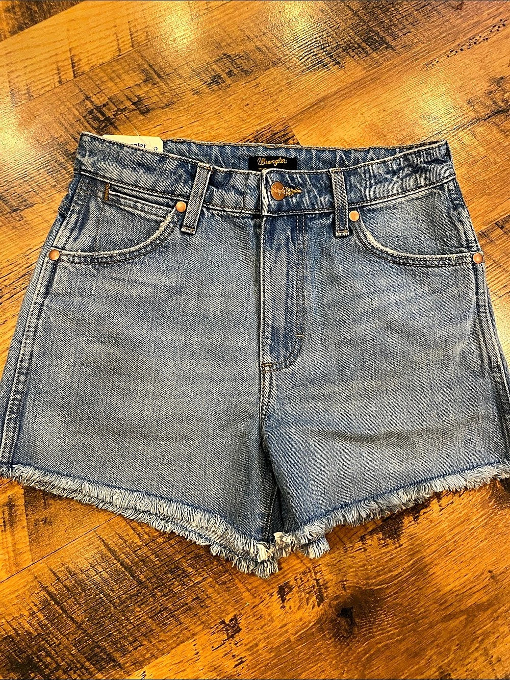 Wrangler Cowboy Short Denim Jean Shorts Waist 27 NWT